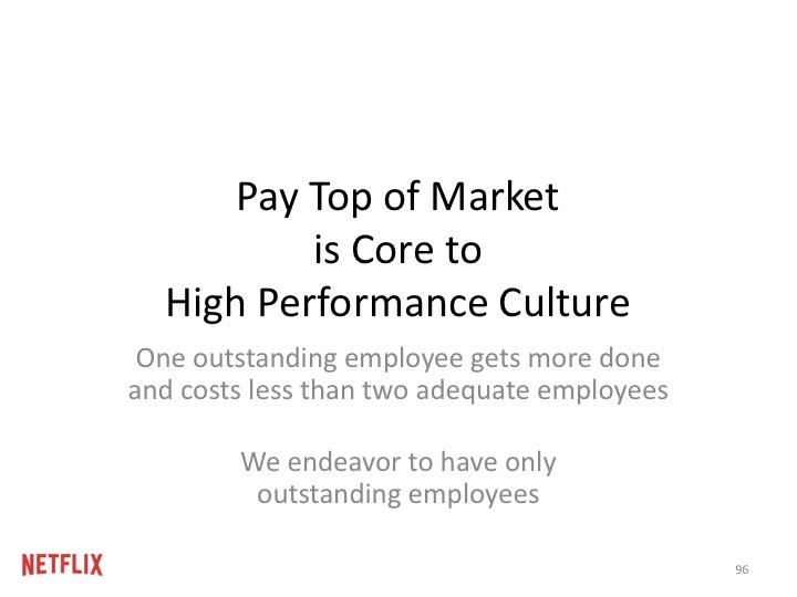 목표는, 각 직원들에게 "그 시장에서 그 사람이 가지는 최고의 가치"에 맞게 보상해주는 것이다.