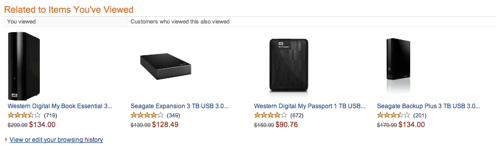 Related Items You've Viewed 섹션