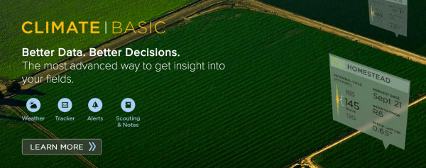 클라이밋 코퍼레이션(The Climate Corporation) 웹사이트