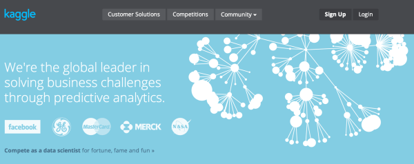 캐글(Kaggle.com) 홈페이지