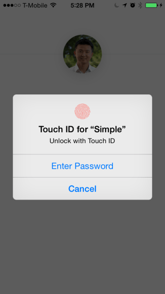 심플 로그인 화면