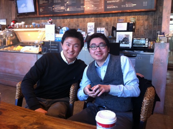 2010년 11월, 서울에서 만났을 때.