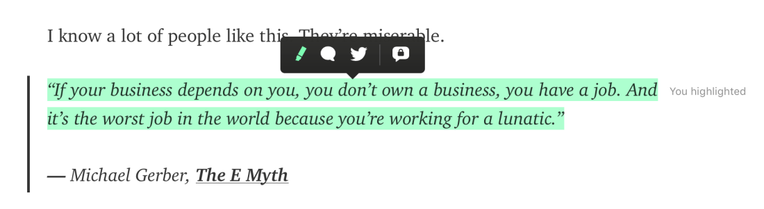 미디엄에서 하이라이팅하는 장면